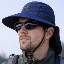 Load image into Gallery viewer, Neck Flap Wide Brim Fishing Hat