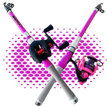 Load image into Gallery viewer, Trout Carbon Telescopic Rod &amp; Reel Combo, 1.5–2.4m