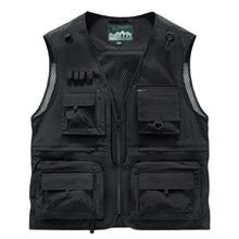 Load image into Gallery viewer, Men's Lightweight Multi-Pocket Fishing Vest
