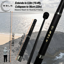 Load image into Gallery viewer, Carbon Fiber Telescopic Landing Net Set