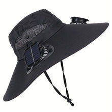 Load image into Gallery viewer, Solar Fan Fishing Hat