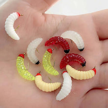 Load image into Gallery viewer, Sequin Spinner Worm Flies, 5- or 10-Pack