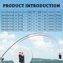 Load image into Gallery viewer, PHISHGER Carbon Telescopic Surf Spinning Rod (3.6–5.3m)