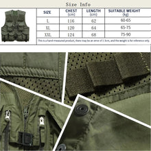 Load image into Gallery viewer, 10-Pocket Breathable Mesh Fishing Vest