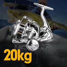 Load image into Gallery viewer, High-Drag Stainless Metal Spinning Reel (2000–6000)