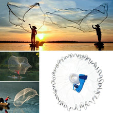 Load image into Gallery viewer, Hand-Throw Cast Net with Sinkers