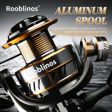 Load image into Gallery viewer, Rooblinos HE Ultralight Metal Spinning Reel (1000–7000)