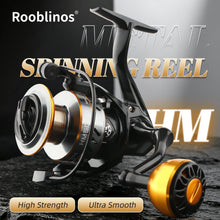 Load image into Gallery viewer, Rooblinos HE Ultralight Metal Spinning Reel (1000–7000)