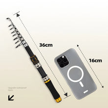 Load image into Gallery viewer, Carbon Fiber Casting Rod Reel Combo 2.1m