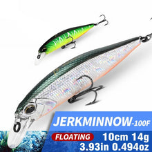 Load image into Gallery viewer, MEREDITH Jerk Minnow 100F Floating Wobbler (10cm, 14g)