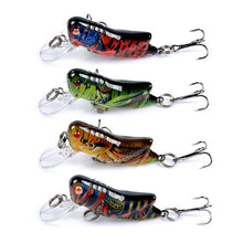 Load image into Gallery viewer, 4PCS Mixed Color Grasshopper Fishing Lure Set With Box