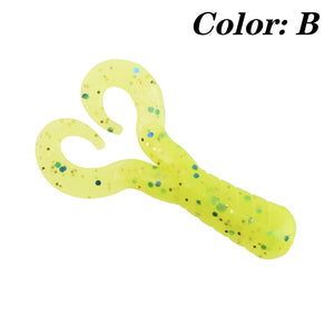 20pcs Soft Silicone Lures 4cm 0.7g With Shrimp Scent