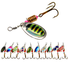 Load image into Gallery viewer, 10pcs/lot fishing spoon baits spinner lure 6CM 4G with box