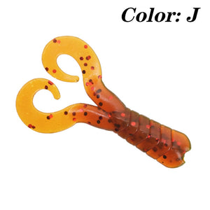 20pcs Soft Silicone Lures 4cm 0.7g With Shrimp Scent