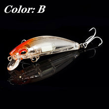 Load image into Gallery viewer, 1Pcs 3D Eyes Luminous Minnow Fishing Lures 7cm 11.5g For Night Fishing