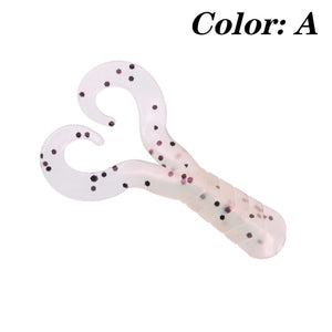 20pcs Soft Silicone Lures 4cm 0.7g With Shrimp Scent