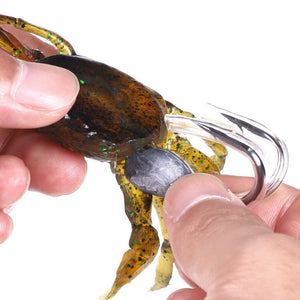 Bionic Crab Soft Silicone Artificial Lifelike Fishing Lure 80mm 19g