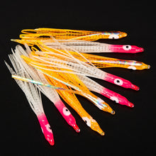 Load image into Gallery viewer, 10pcs Luminous Squid Soft Lure Skirts For Night Fishing