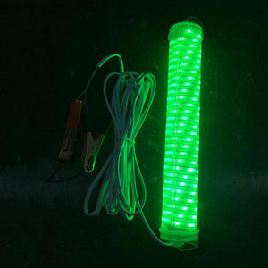 12V 30W 150SMD LED Green Underwater Fishing Lamp With 5M Wire Cable.