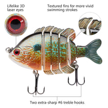 Load image into Gallery viewer, Awesome Life-Like Multi Jointed Swim Baits
