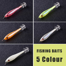 Load image into Gallery viewer, 5pcs Luminous Squid Jig Fishing Lures