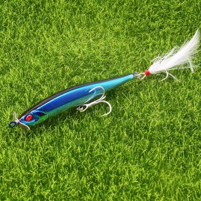1pc Propeller Minnow Fishing Lure 12.5g 100mm Sinking Pencil Baits – The  Fishing Nook