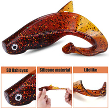 Load image into Gallery viewer, 6Pc Set Big Soft Fishy Worm Lures 8cm 12g