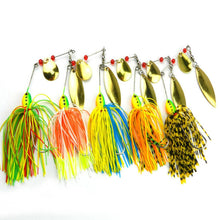 Load image into Gallery viewer, 5PC Set Bearded Fishing Spinner Bait 4.7cm 16g