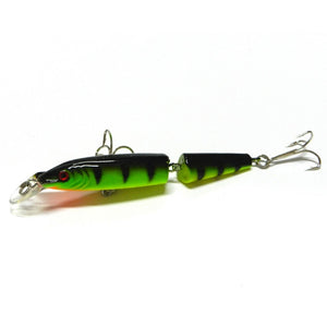 5PCS 10.5cm/9.6g Bisection Plastic Jointed Fishing Lure