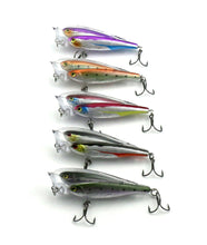 Load image into Gallery viewer, Group fish lure Popper Topwater 5 Pcs/lot 5 colors 8cm-12.8g
