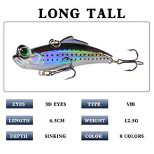 Load image into Gallery viewer, New Fishing Lure 3D Eyes Crankbait VIB Lures