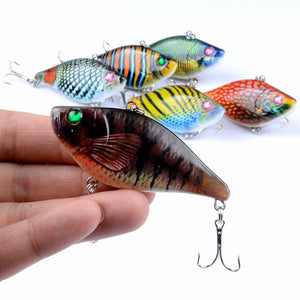 6Pcs/Lot 7cm/12.5g 3D VIB Fishing Baits Lure Crankbait