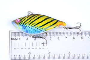 6Pcs/Lot 7cm/12.5g 3D VIB Fishing Baits Lure Crankbait