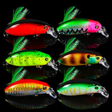 Load image into Gallery viewer, 6pc/set Reflective Frizzler Bassbaits