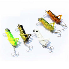 Load image into Gallery viewer, 5pc/lot  4cm 3g Grasshopper Fishing Lures Set