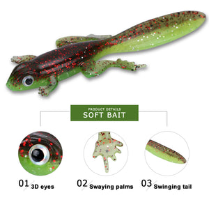 Tadpole Fishing Lure 6pc set Soft Silicone Bait 8cm 3.5g