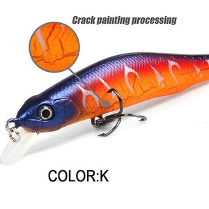 A+ fishing lures, assorted colors, minnow crank  80mm 8.5g,magnet system.