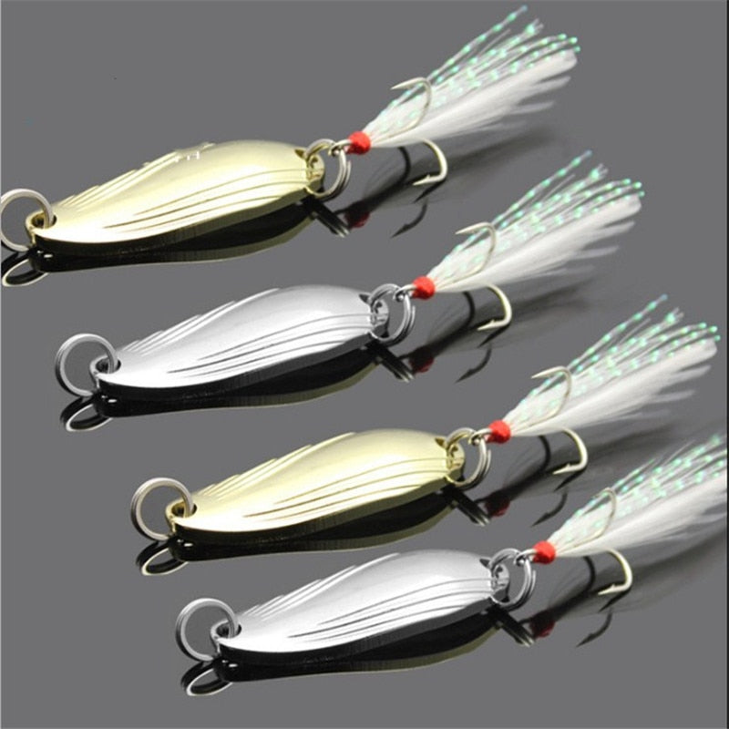 feather lures for fish Feather Fishing Lure – The Fishing Nook