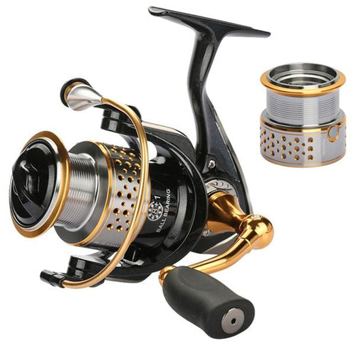 Spinning Fishing Reels With Deep and Shallow Spool 2000 Series 5.2:1 9BB Drag Power 6kg