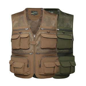 Multi-pockets Fishing Vest. Breathable And Quick Dry Mesh