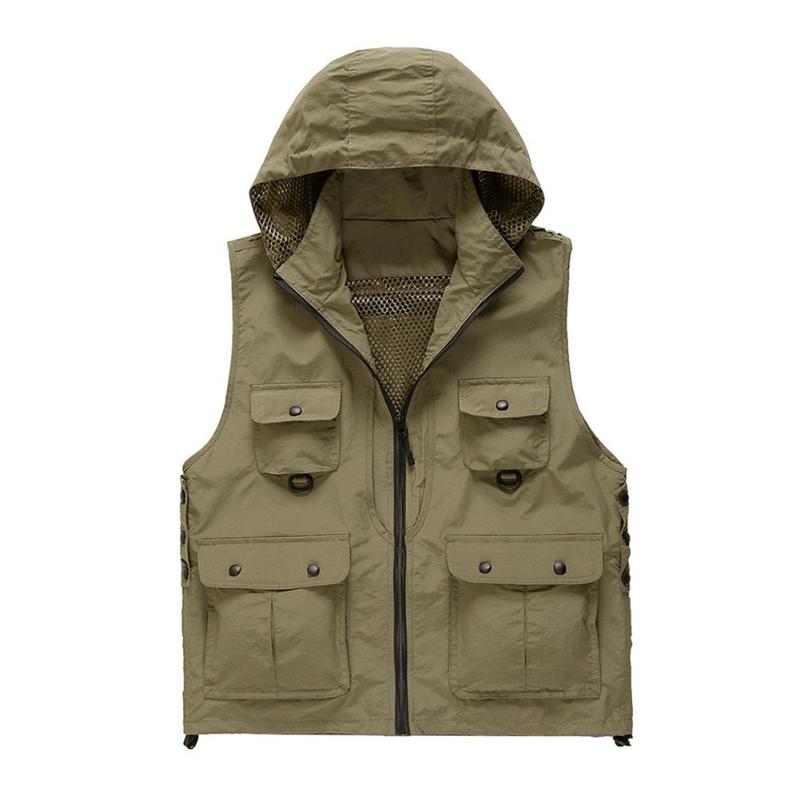 Fast Drying, Hooded and Sleeveless Fishing Vest – The Fishing Nook