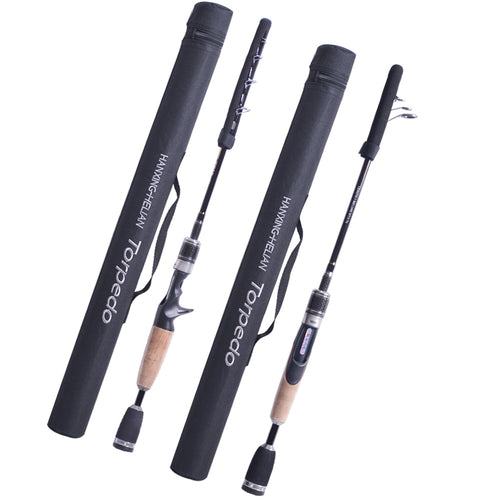Telescopic fishing rod 1.8m 2g-7g Spinning or Casting Rod with Case