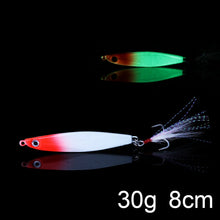 Load image into Gallery viewer, Luminous Fishing Jig Metal Minnow Spinner bait