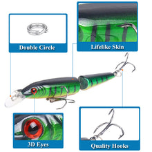 Load image into Gallery viewer, Crazy Lure 5-Pc set 105mm 9g 2 Segments Fishing Lures