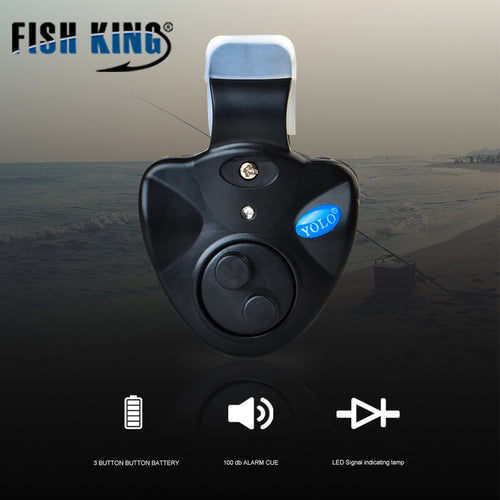 1pcs 40g Electronic LED Light Fish Bite Sound Alarm Bell Clip On