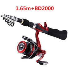 Load image into Gallery viewer, Spinning Fishing Rod with BD2000 Reel Set Olta 1.65m Carbon Fishing Combo