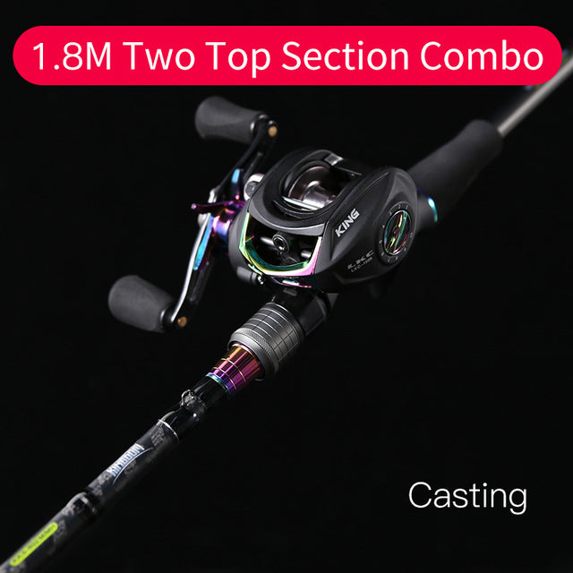 Kingdom KING II Spinning Combo Rod Reel Set 2 pc top section and 2 pc – The  Fishing Nook