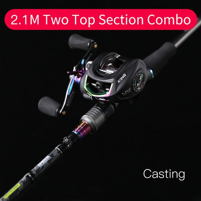cast king 2 fishing reel Kingdom KING II Spinning Combo Rod Reel Set 2 pc top section and 2 pc – The Fishing Nook