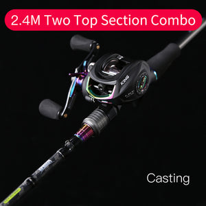 Kingdom KING II Spinning Combo Rod Reel Set 2 pc top section and 2 pc – The Fishing Nook