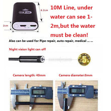 Load image into Gallery viewer, Portable Wifi Fishing Finder HD Night Vision Camera 10m Cable Underwater